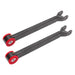 BMR Suspension LTA110H BMR 08-17 Challenger Non-Adj. Lower Trailing Arms (Polyurethane) - Black Hammertone — manufacturer product image