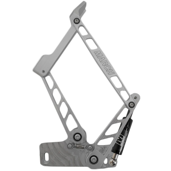 MARCH PERFORMANCE 60-66 C10 Hood Hinges Polished Aluminum Pair - MPPHH66CK-S-05