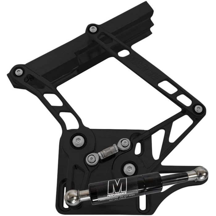 MARCH PERFORMANCE 67-70 Ford Mustang Hood Hinges Black Pair - MPPHH70M-S-08