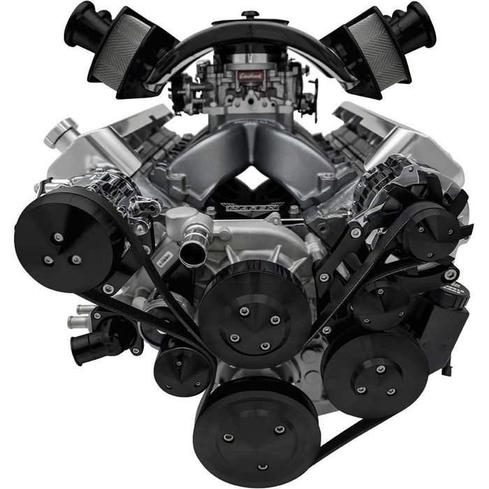 MARCH PERFORMANCE Chevy LS1-LS7 Pro-Track Serpentine Kit Black - 20035-08 - MPP20035-08
