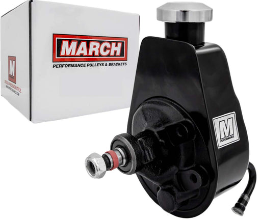 MARCH PERFORMANCE Saginaw P/S Pump 5/8 Keyway Chrome - MPPP2304