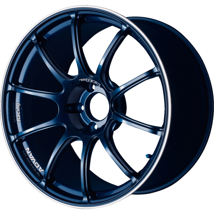 Advan YAZ7H31EE RZII 17x8.5 +31 5x114.3 Racing Indigo Blue Wheel