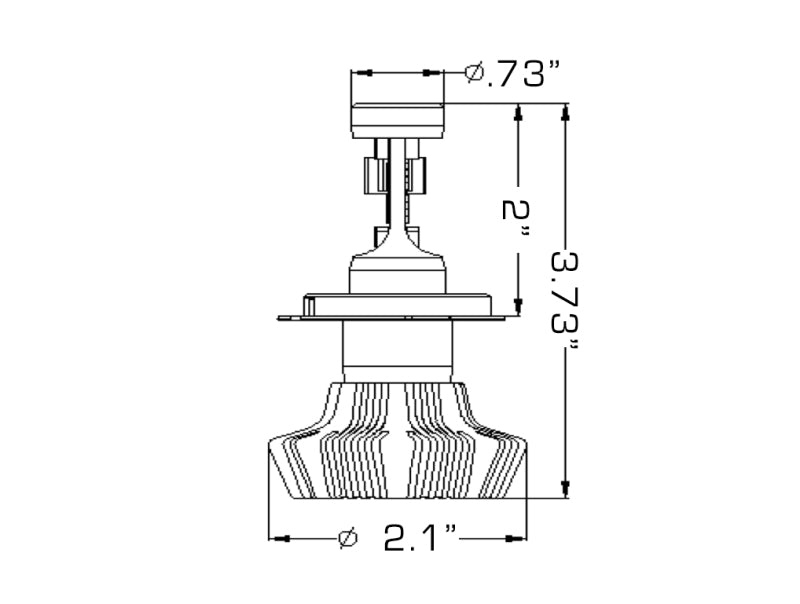 ORACLE Lighting 5231-001 Oracle H4 4000 Lumen LED Headlight Bulbs (Pair) - 6000K SEE WARRANTY
