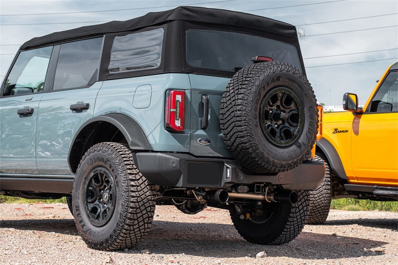 CORSA Performance 21210BPC Corsa 21-24 Ford Bronco 2.7L 4-Door 2.75in Cat-Back Dual Rear Exhaust w/ 4in Straight-Cut Black Tips