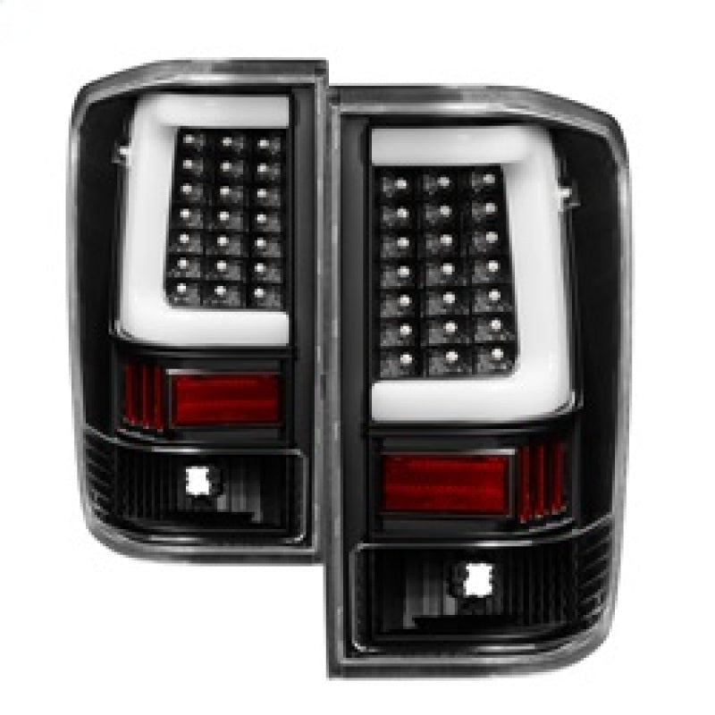 SPYDER 9038532 xTune 04-15 Nissan Titan Light Bar LED Tail Lights - Black (ALT-ON-NTI04-LBLED-BK)