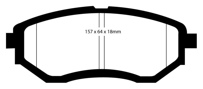 EBC DP51583NDX 15-21 Subaru WRX 2.5L (Excl 2022 Models) Bluestuff Front Brake Pads