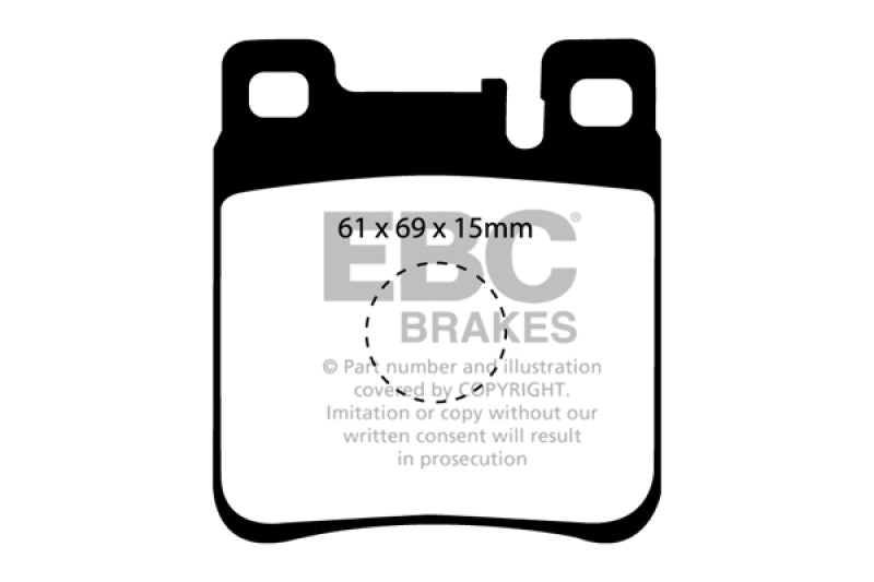 EBC DP4887R 05-06 Chrysler Crossfire 3.2 SRT6 Yellowstuff Rear Brake Pads