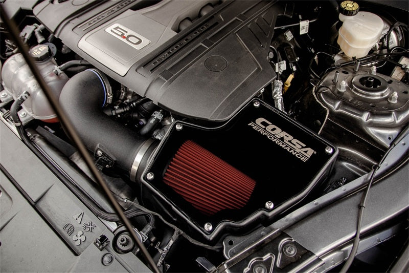 CORSA Performance 419850D Corsa 2018-2023 Ford Mustang GT 5.0L V8 Cold Air intake w/ DryTech Filter