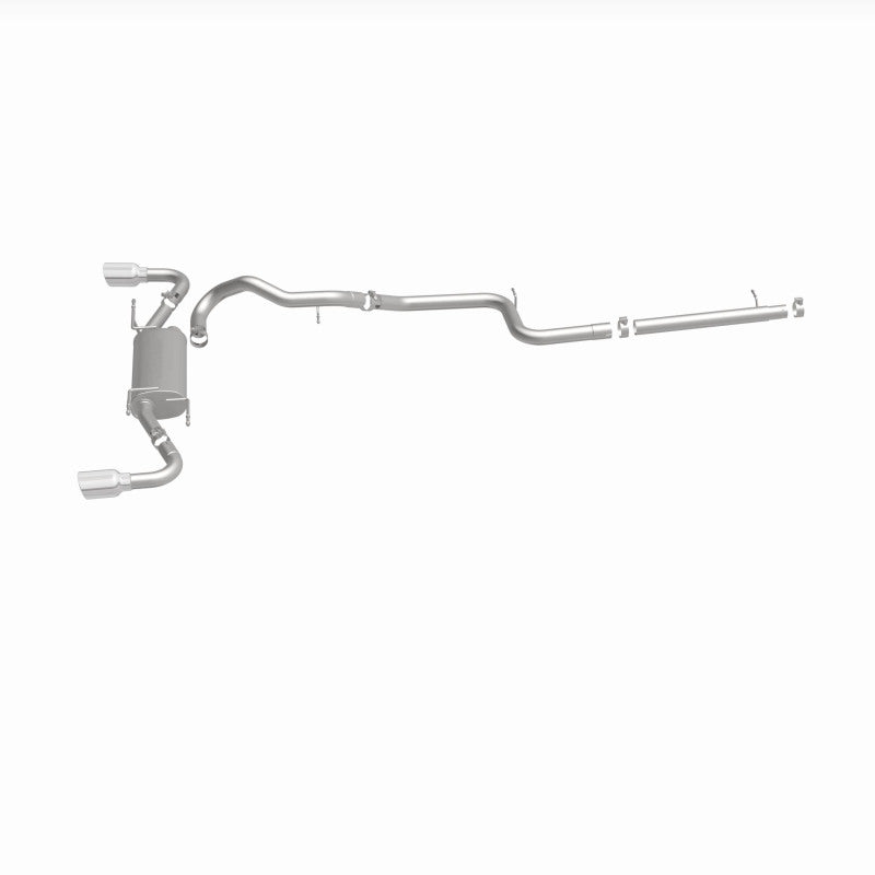 MagnaFlow 10-12 Mazda 3 L4 2.5L Hatchback Split Rear Exit Stainless Cat Back Performance Exhaust