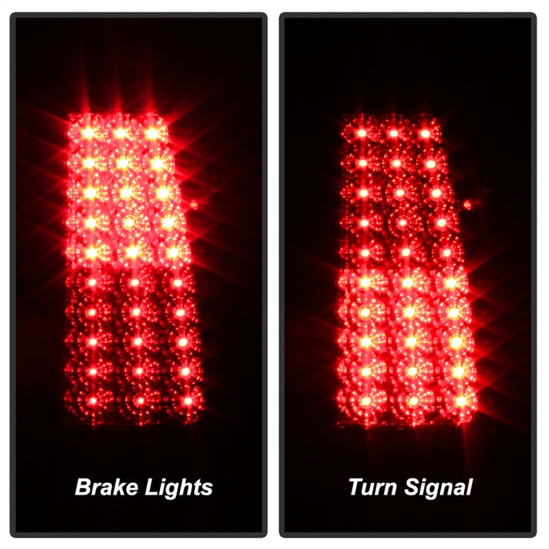 SPYDER 5008787 Xtune Chevy Silverado 1500/2500/3500 03-06 LED Tail Lights Red Clear ALT-ON-CS03-LED-RC