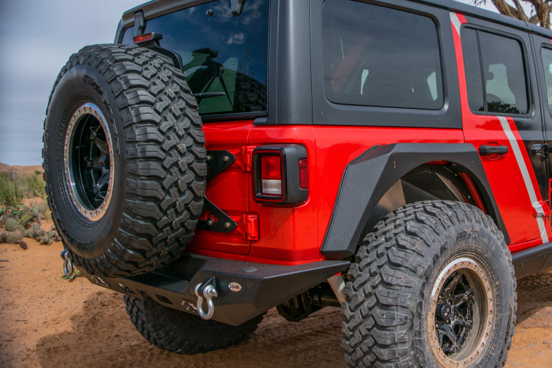 DV8 Offroad TCJL-01 2018+ Jeep Wrangler JL Tailgate Mounted Tire Carrier