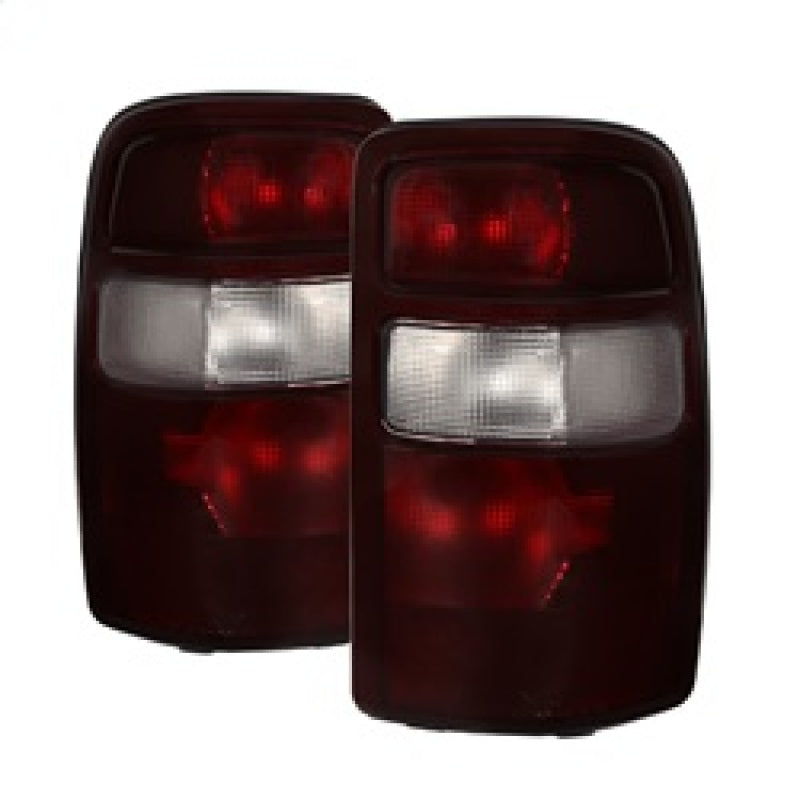 SPYDER 9028809 Xtune GMC Yukon 00-06 OEM Style Tail Lights w/ Black Rim Red Smoked ALT-JH-CSUB00-OE-RSM