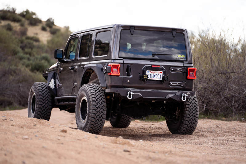 DV8 Offroad TSJL-03 18-22 Jeep Wrangler JL Spare Tire Delete Kit w/Light Mounts