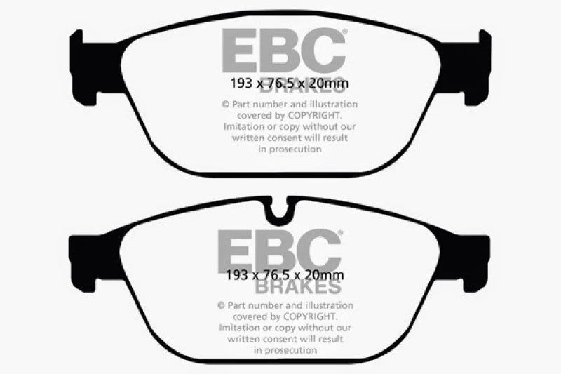 EBC DP42087R 11-12 Audi A8 Quattro 3.0 Supercharged Yellowstuff Front Brake Pads
