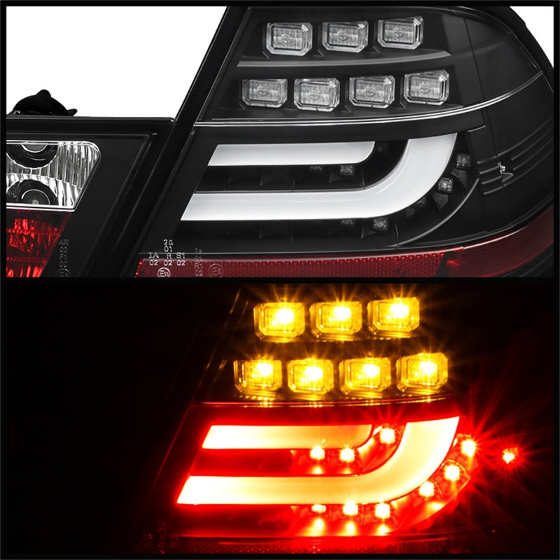 SPYDER 5073815 Spyder BMW E46 00-03 2Dr Coupe Light Bar LED Tail Lights Blk ALT-YD-BE4600-LBLED-BK