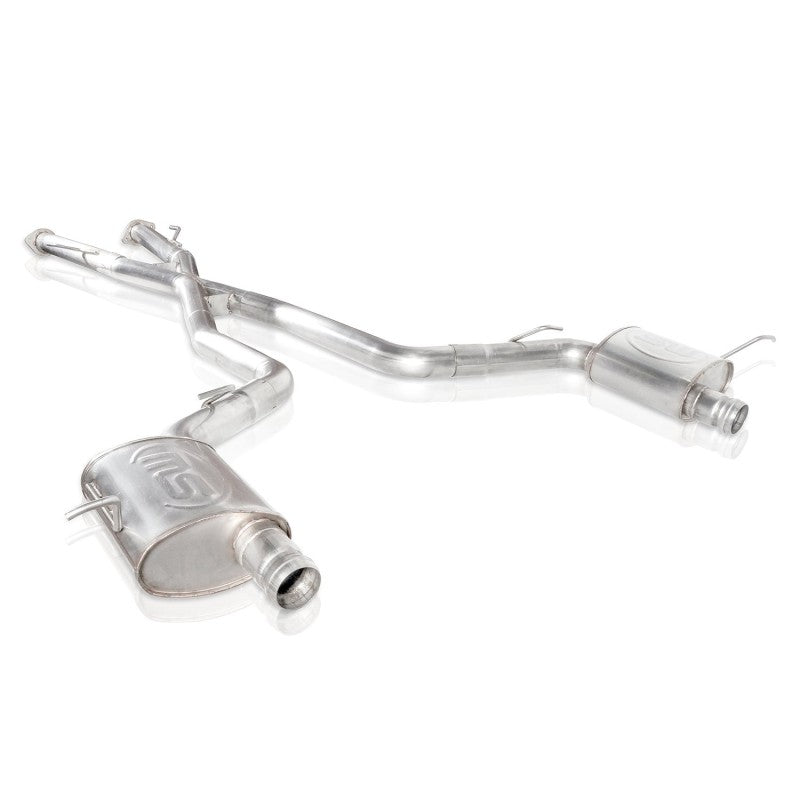 Stainless Works JEEP1862CB-S 2018 Jeep TrackHawk 6.2L 3in Catback System X-Pipe Turbo S-Tube Muffler Stock Exit