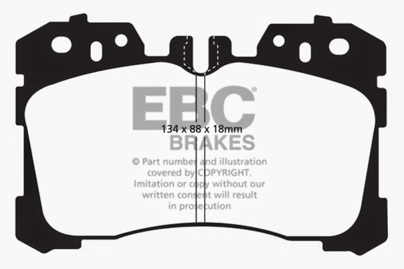 EBC DP41811R 07+ Lexus LS460 4.6 Yellowstuff Front Brake Pads