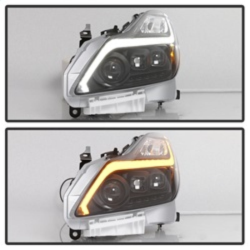 SPYDER 9039331 xTune Infiniti G37 Coupe (non-AFS) 08-15 Projector Headlights - Black PRO-JH-IG3708-2D-LB-BK