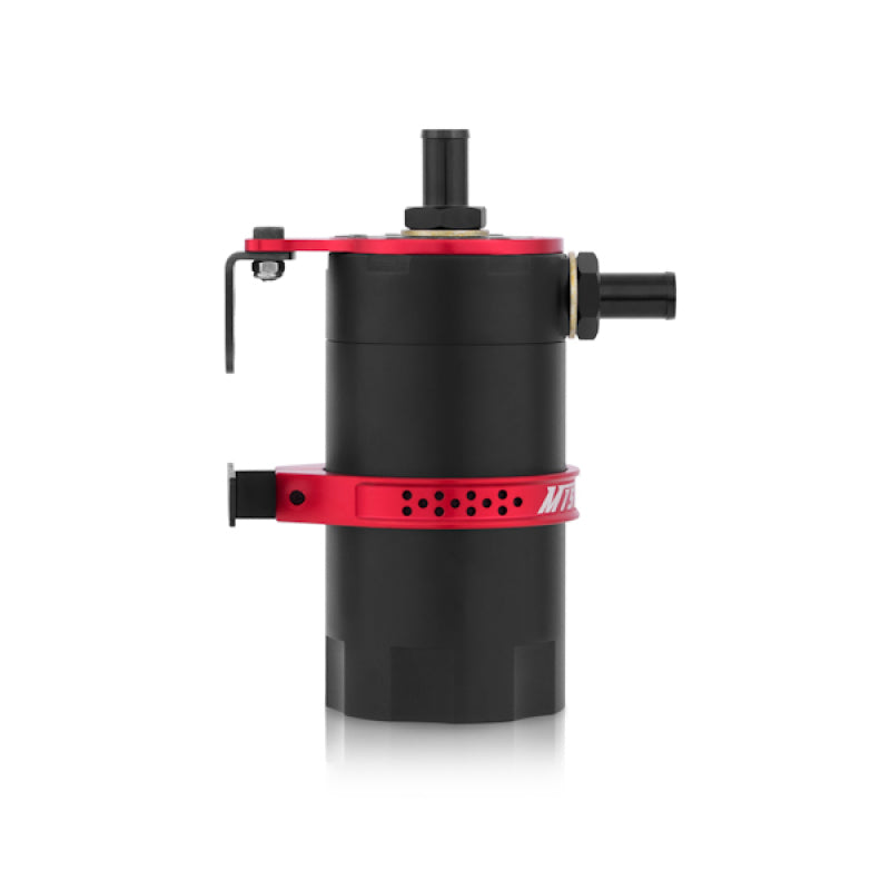 Mishimoto MMBCC-UNI-RD Universal Baffled Oil Catch Can - Red