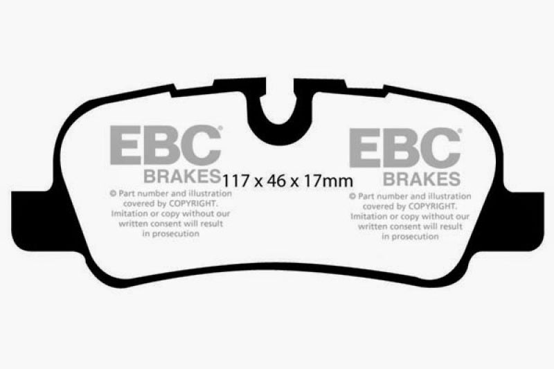 EBC ED91542 05-10 Land Rover LR3 4.4 Extra Duty Rear Brake Pads