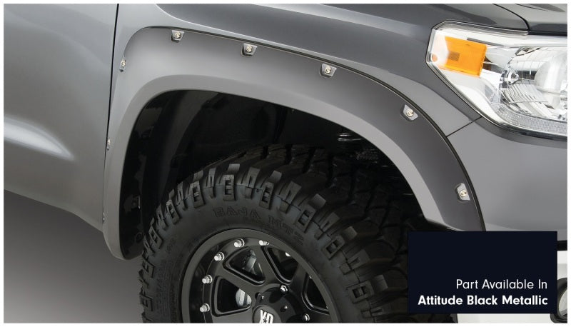 Bushwacker 30918-43 16-18 Toyota Tundra Fleetside Pocket Style Flares 4pc - Midnight Black