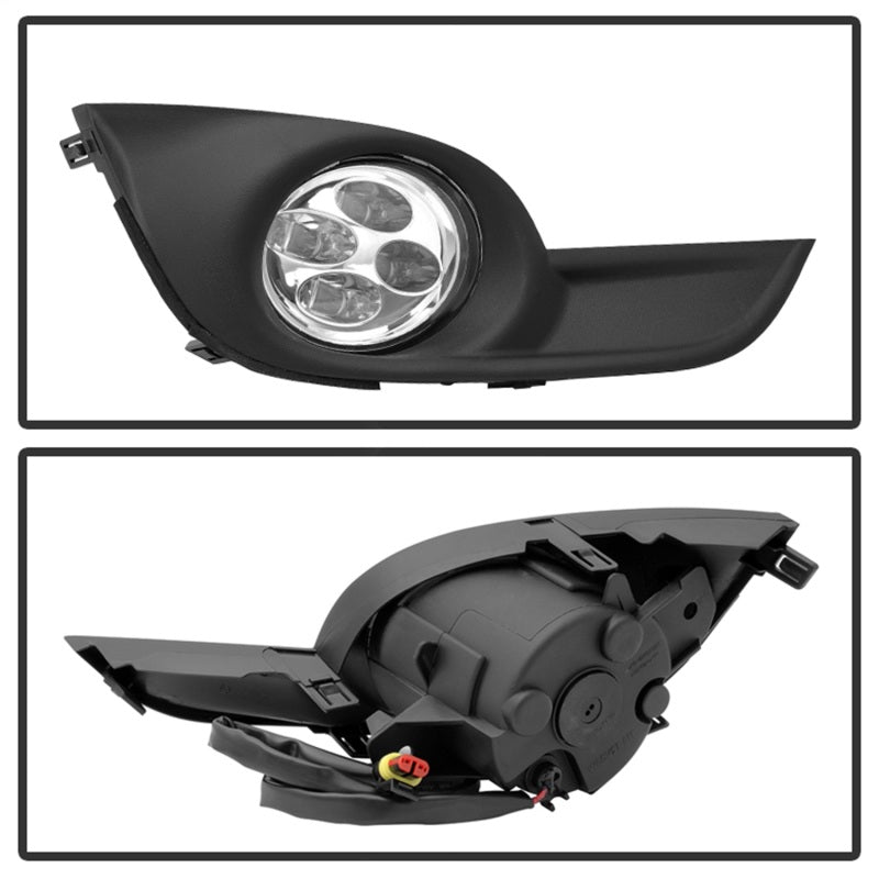 SPYDER 9031649 Spyder Nissan Altima 2013-2015 Sedan Daytime DRL LED Running Fog Lights w/Switch Clear FL-DRL-NA13-C