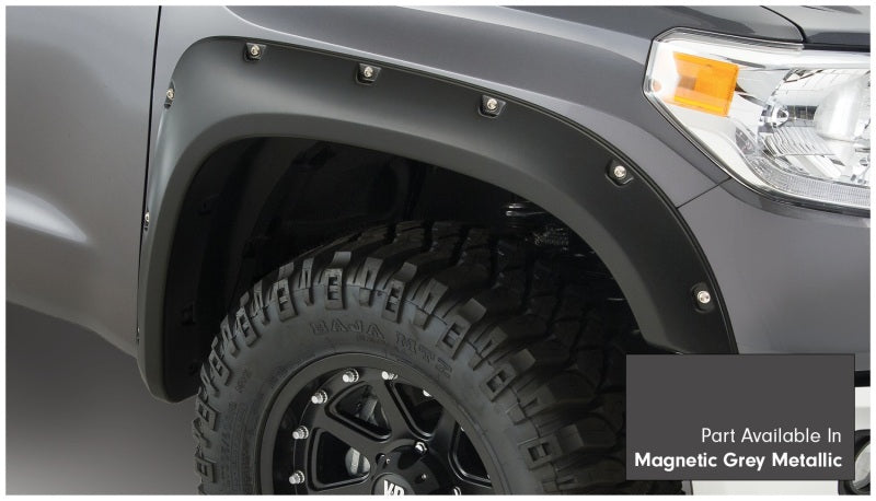 Bushwacker 30918-63 16-18 Toyota Tundra Fleetside Pocket Style Flares 4pc - Magnetic Grey