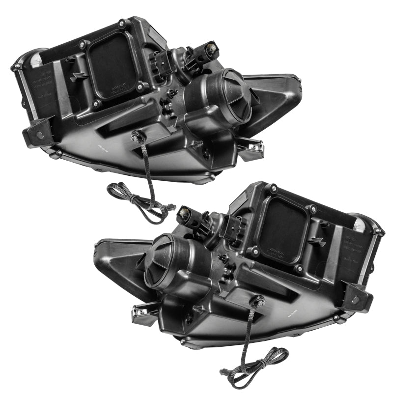 ORACLE Lighting 8199-332 Oracle 15-17 Ford Mustang Dynamic RGB+A Pre-Assembled Headlights - Black Edition - SEE WARRANTY