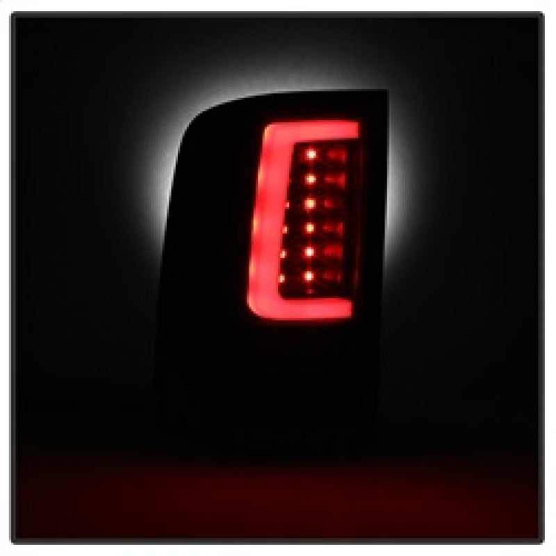 SPYDER 5084743 Spyder 07-13 GMC Sierra 1500 V2 Light Bar LED Tail Lights - Black (ALT-YD-GS07V2-LBLED-BK)