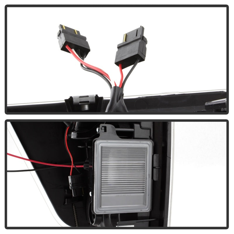 SPYDER 9038532 xTune 04-15 Nissan Titan Light Bar LED Tail Lights - Black (ALT-ON-NTI04-LBLED-BK)