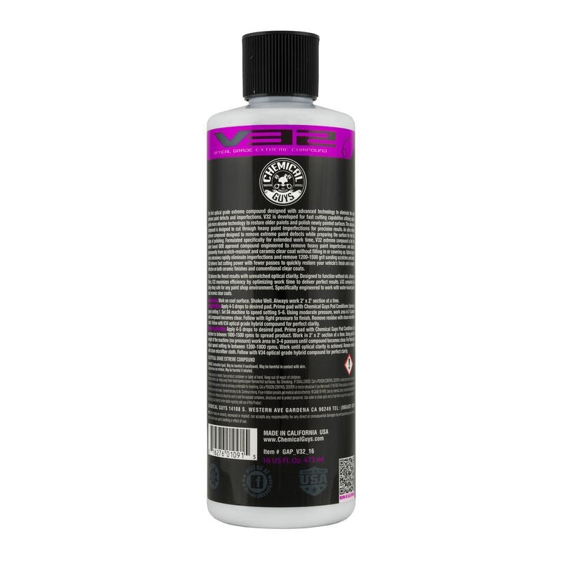 Chemical Guys GAP_V32_16 V32 Optical Grade Extreme Compound - 16oz