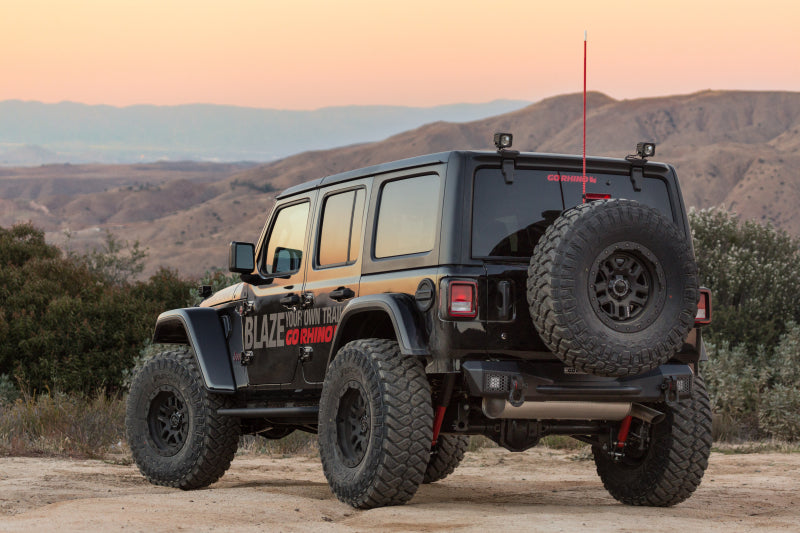 Go Rhino 371100T 18-20 Jeep Wrangler JL/JLU Rockline Rear Stubby Bumper