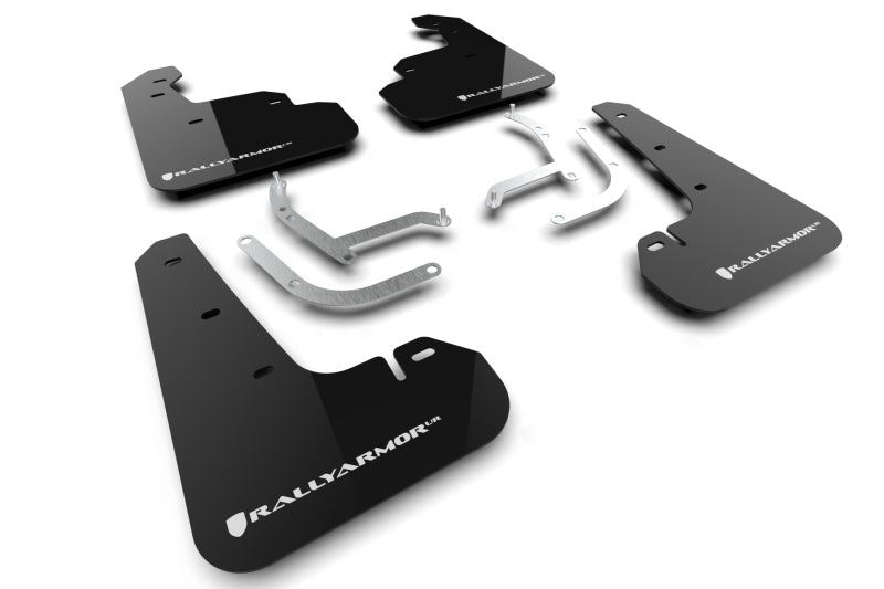 Rally Armor MF105-UR-BLK-WH 2024 Subaru Impreza Black UR Mud Flap w/ White Logo