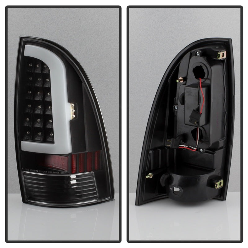 SPYDER 5082121 xTune Toyota Tacoma 05-15 Tail Lights - Light Bar LED - Black ALT-ON-TT05-LBLED-BK