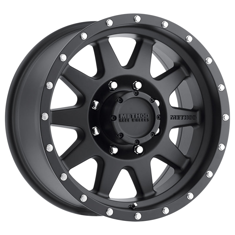 Method Wheels MR30179087512N Method MR301 The Standard 17x9 -12mm Offset 8x170 130.81mm CB Matte Black Wheel