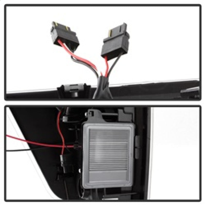 SPYDER 9038532 xTune 04-15 Nissan Titan Light Bar LED Tail Lights - Black (ALT-ON-NTI04-LBLED-BK)