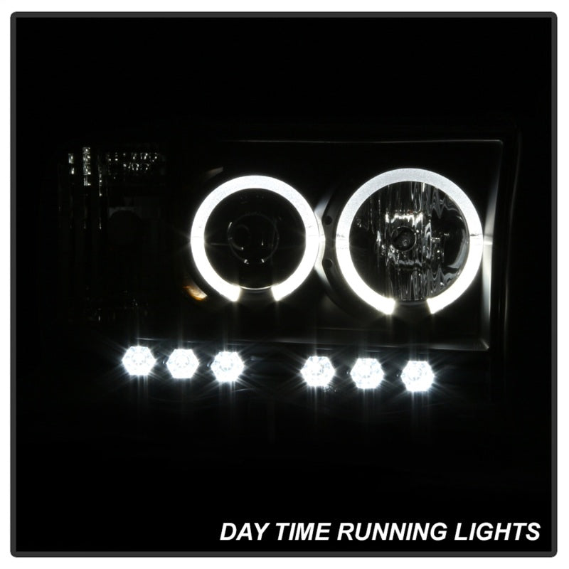 SPYDER 5009975 Spyder Dodge RAM 1500 02-05/RAM 2500 03-05 Projector Headlights LED Halo LED Blk PRO-YD-DR02-HL-BK