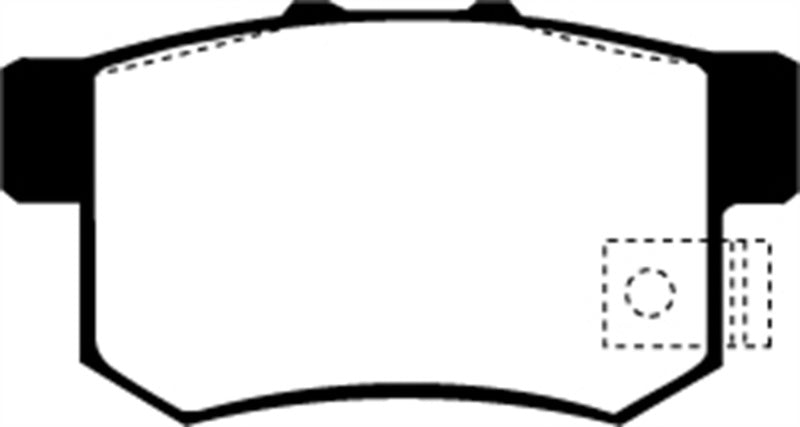 EBC DP4781/2R 01-03 Acura CL 3.2 Yellowstuff Rear Brake Pads