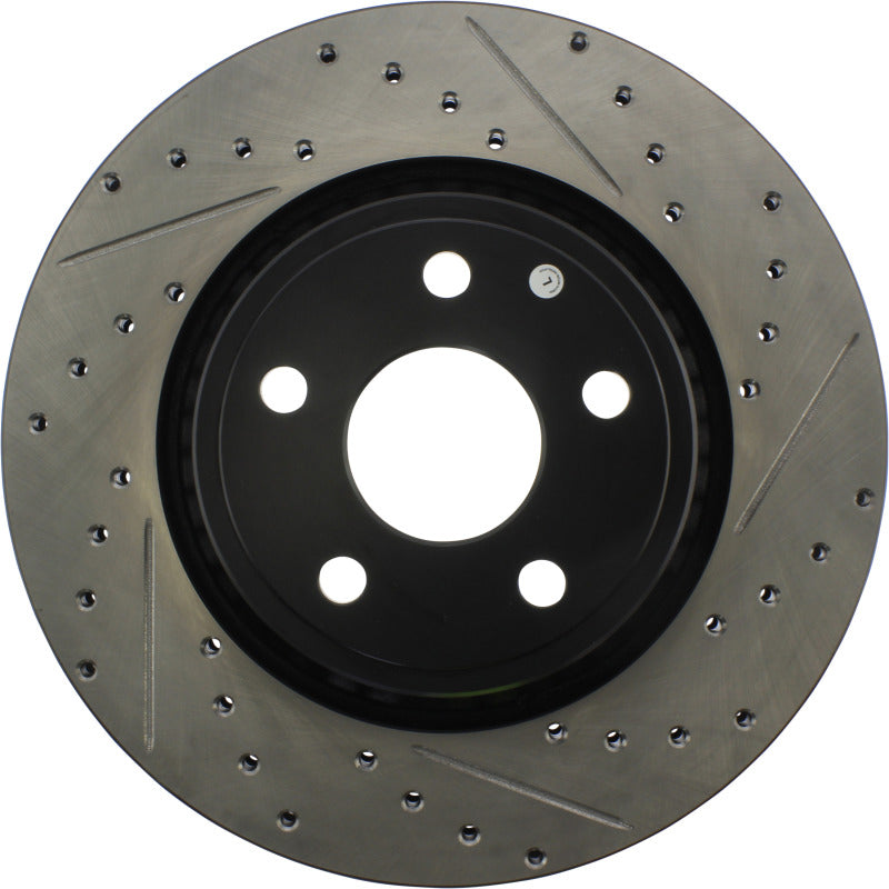 StopTech 11-12 Dodge Durango Sport Drilled & Slotted Front Driver-Side Brake Rotor