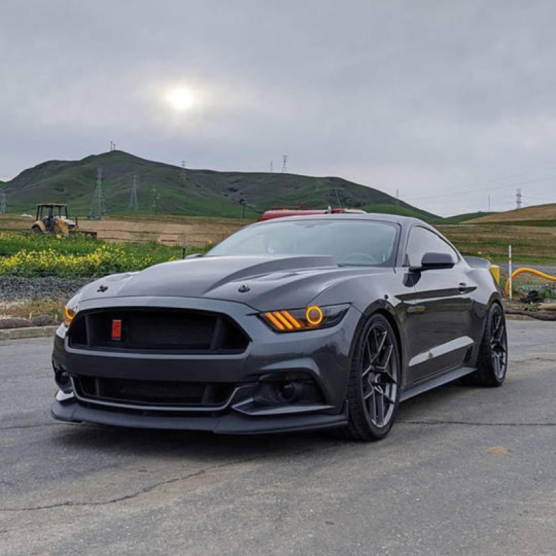 ORACLE Lighting 8199-332 Oracle 15-17 Ford Mustang Dynamic RGB+A Pre-Assembled Headlights - Black Edition - SEE WARRANTY