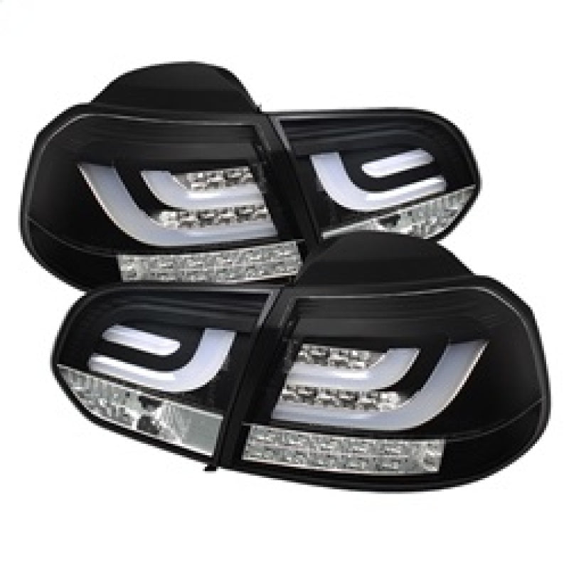 SPYDER 5071767 Spyder Volkswagen Golf/GTI 10-13 G2 Type With Light Bar LED Tail Lights Black ALT-YD-VG10-LED-G2-BK