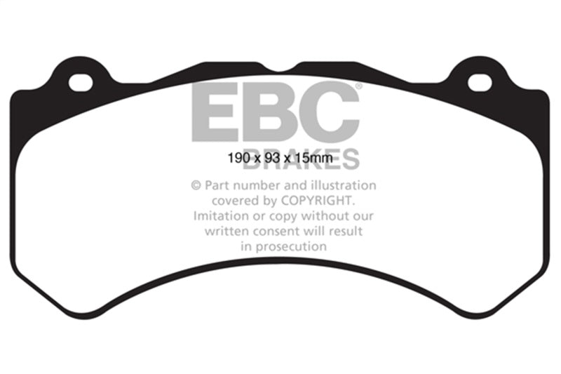 EBC DP61853 11+ Jeep Grand Cherokee 6.4 SRT-8 Greenstuff Front Brake Pads
