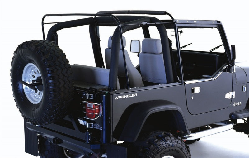 Rampage 1987-1995 Jeep Wrangler(YJ) Soft Top Hardware - Black