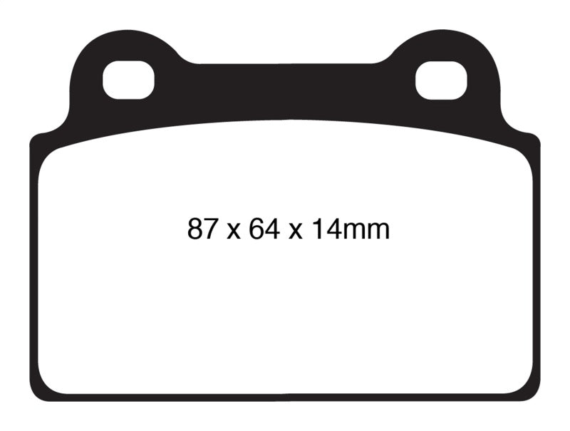 EBC DP51985NDX 08-16 Mitsubishi Lancer Evo 10 2.0 Turbo (1 piece rotor) Bluestuff Rear Brake Pads