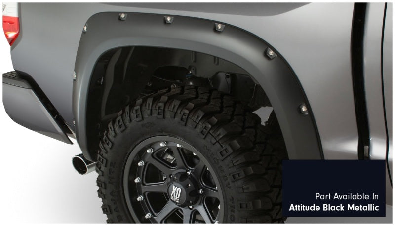 Bushwacker 30918-43 16-18 Toyota Tundra Fleetside Pocket Style Flares 4pc - Midnight Black