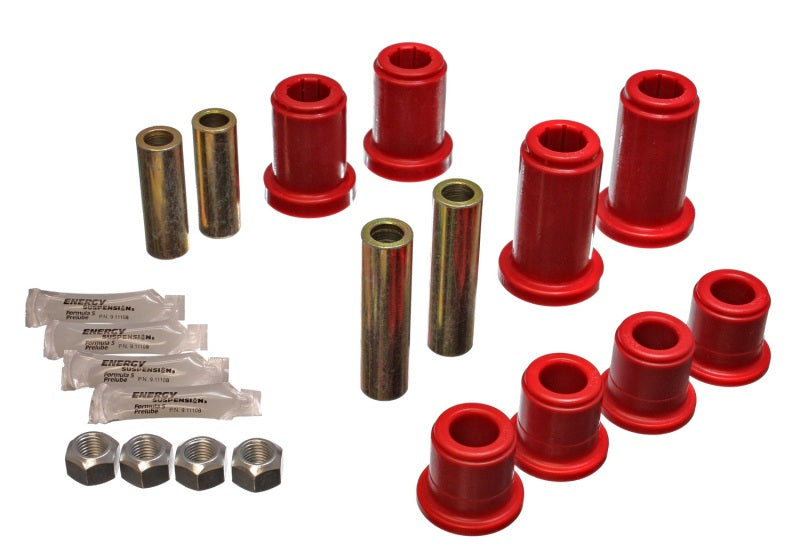 Energy Suspension 3.3185R 01-06 GM Silverado C2500 HD 2WD/K2500 HD 4WD Red Front End Control Arm Bushing Set