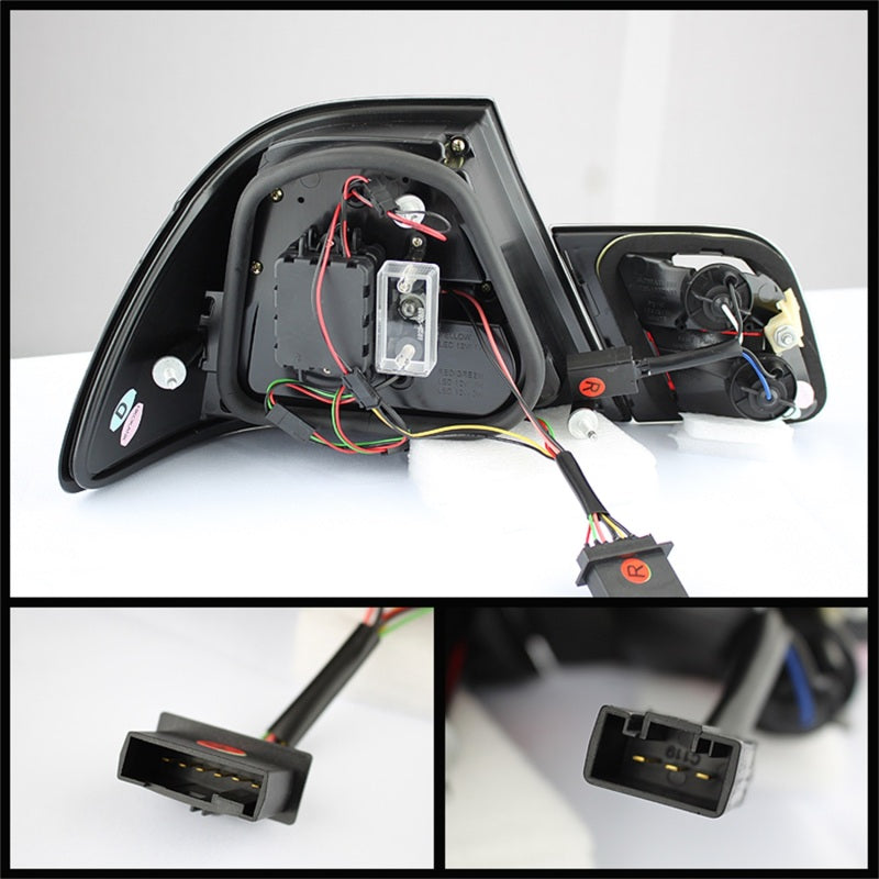 SPYDER 5073815 Spyder BMW E46 00-03 2Dr Coupe Light Bar LED Tail Lights Blk ALT-YD-BE4600-LBLED-BK