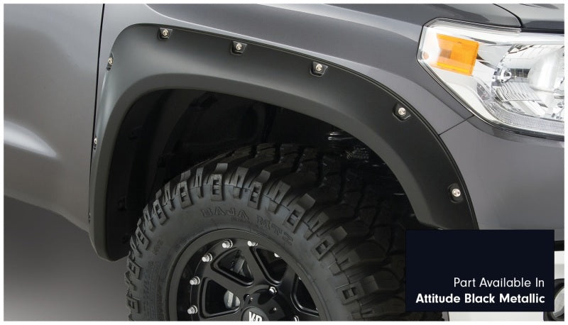 Bushwacker 30918-43 16-18 Toyota Tundra Fleetside Pocket Style Flares 4pc - Midnight Black