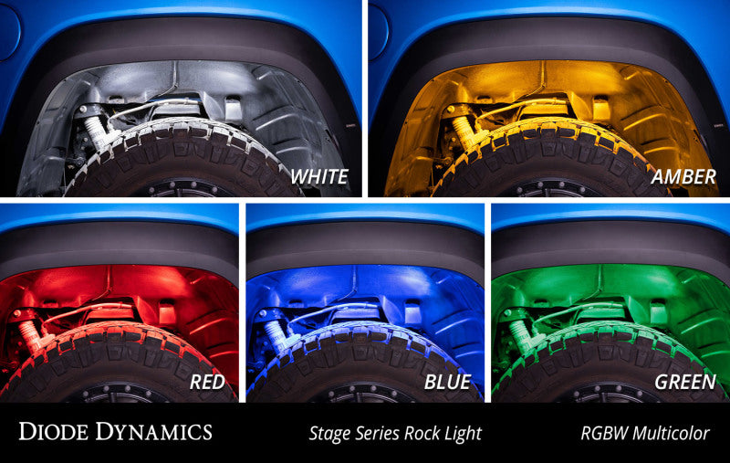 Diode Dynamics DD7454 Stage Series RGBW LED Rock Light (8-pack)