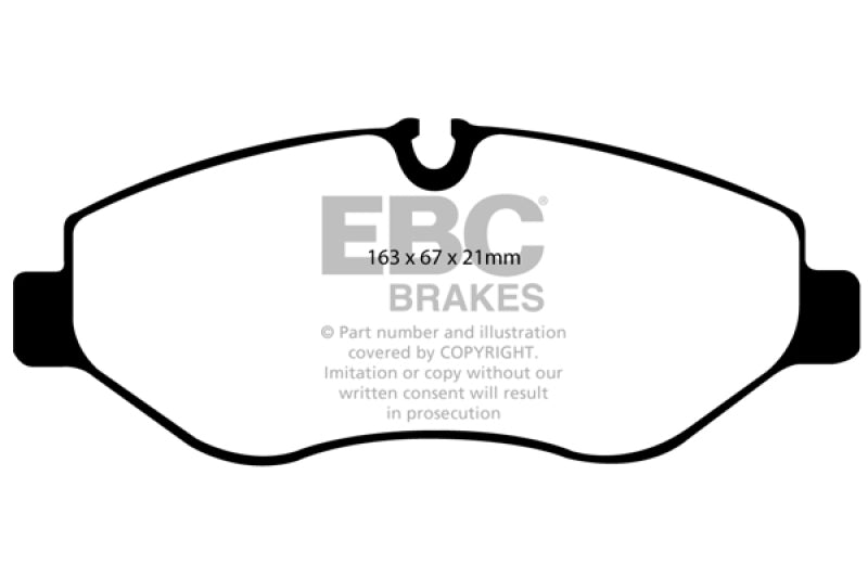 EBC DP61926 07+ Dodge Sprinter 2500 Greenstuff Front Brake Pads